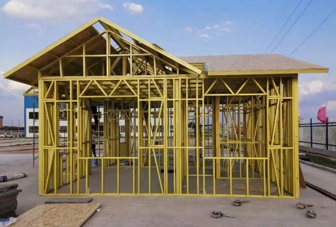 Completed light steel keel model room